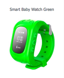 Зелёные GPS часы Smart baby watch